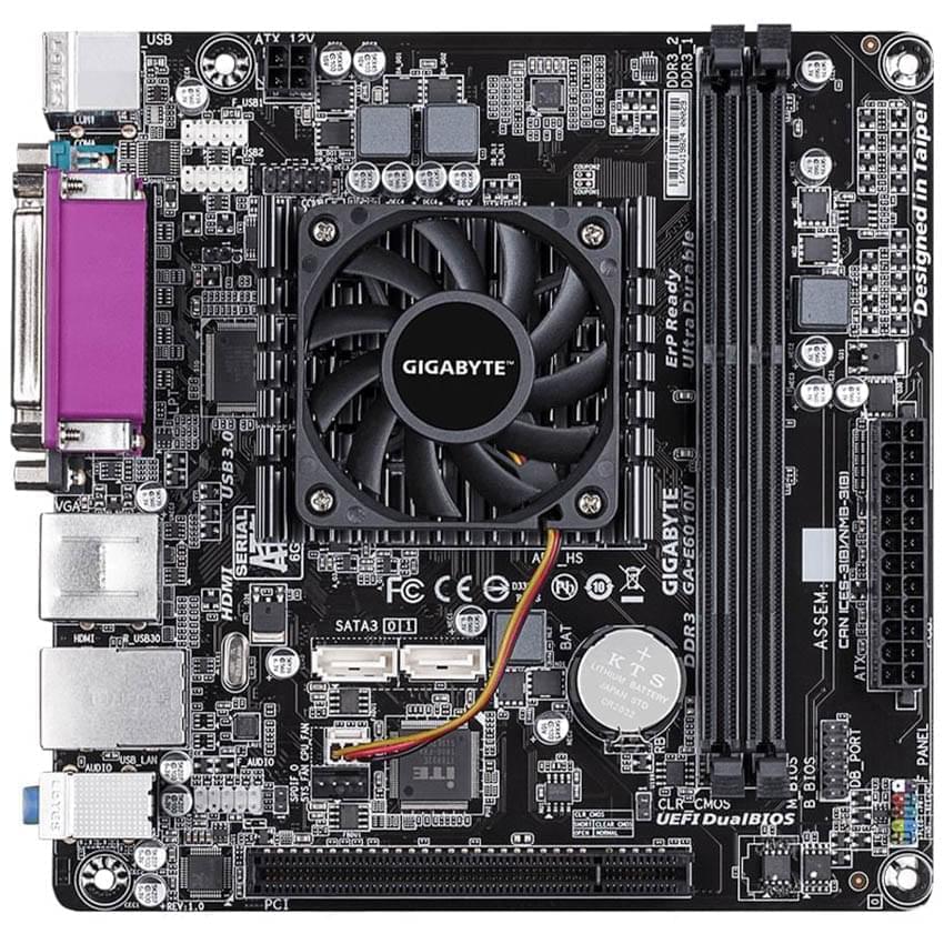 Motherboard Y Micro Gigabyte Ga-E6010n Ddr3 Mini-Itx